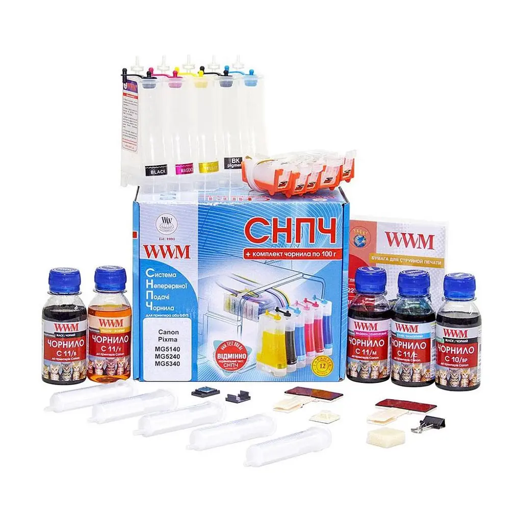 СБПЧ WWM Canon Pixma MG5140/MG5240 (IS.0123ARC)