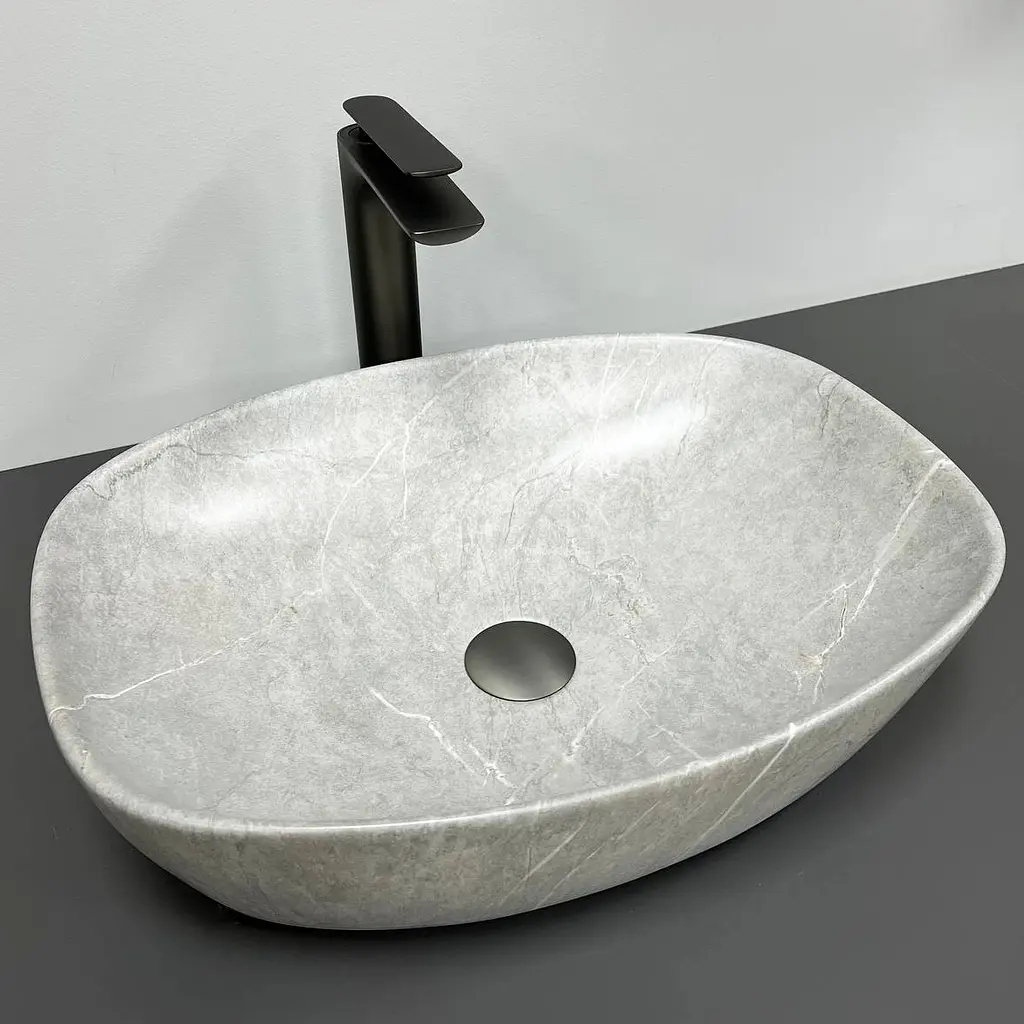 Умивальник VBI Olbia gray stone накладний VBI-014300, Сірий - фото 2