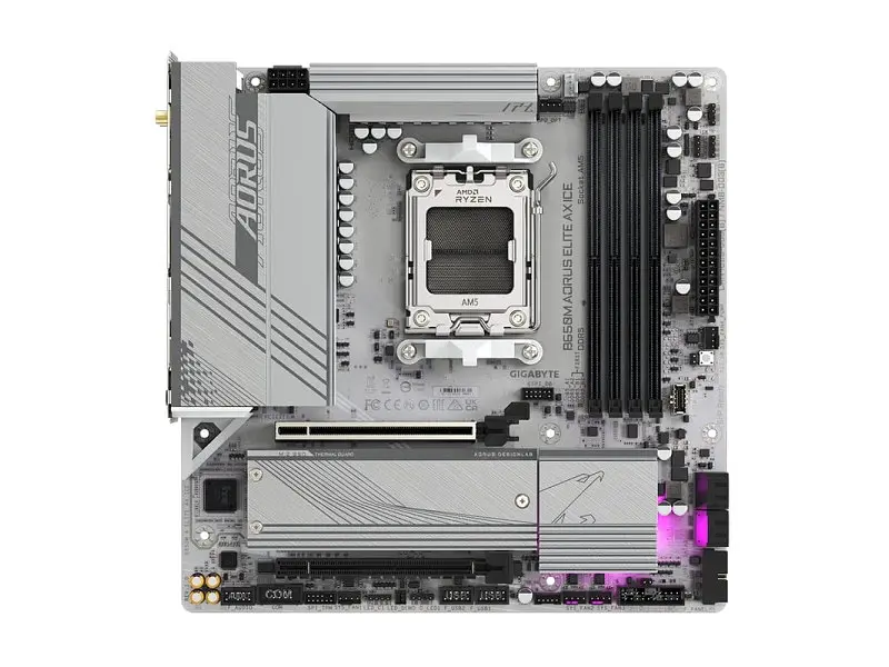 Материнська плата Gigabyte B650M AORUS ELITE AX ICE - фото 2