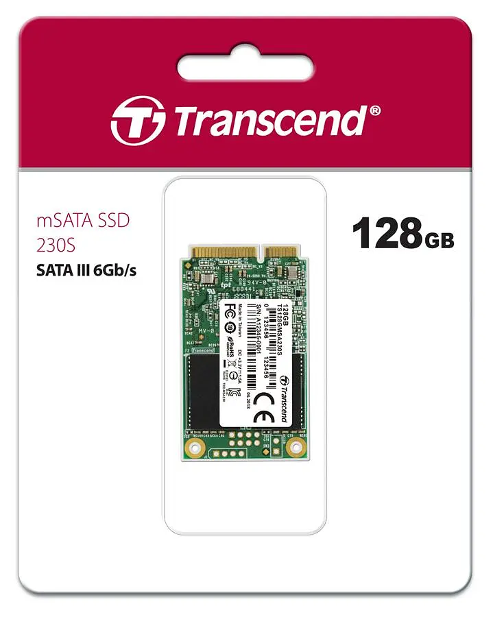 Накопичувач SSD Transcend mSATA 128GB SATA 230S teh0014760 - фото 2