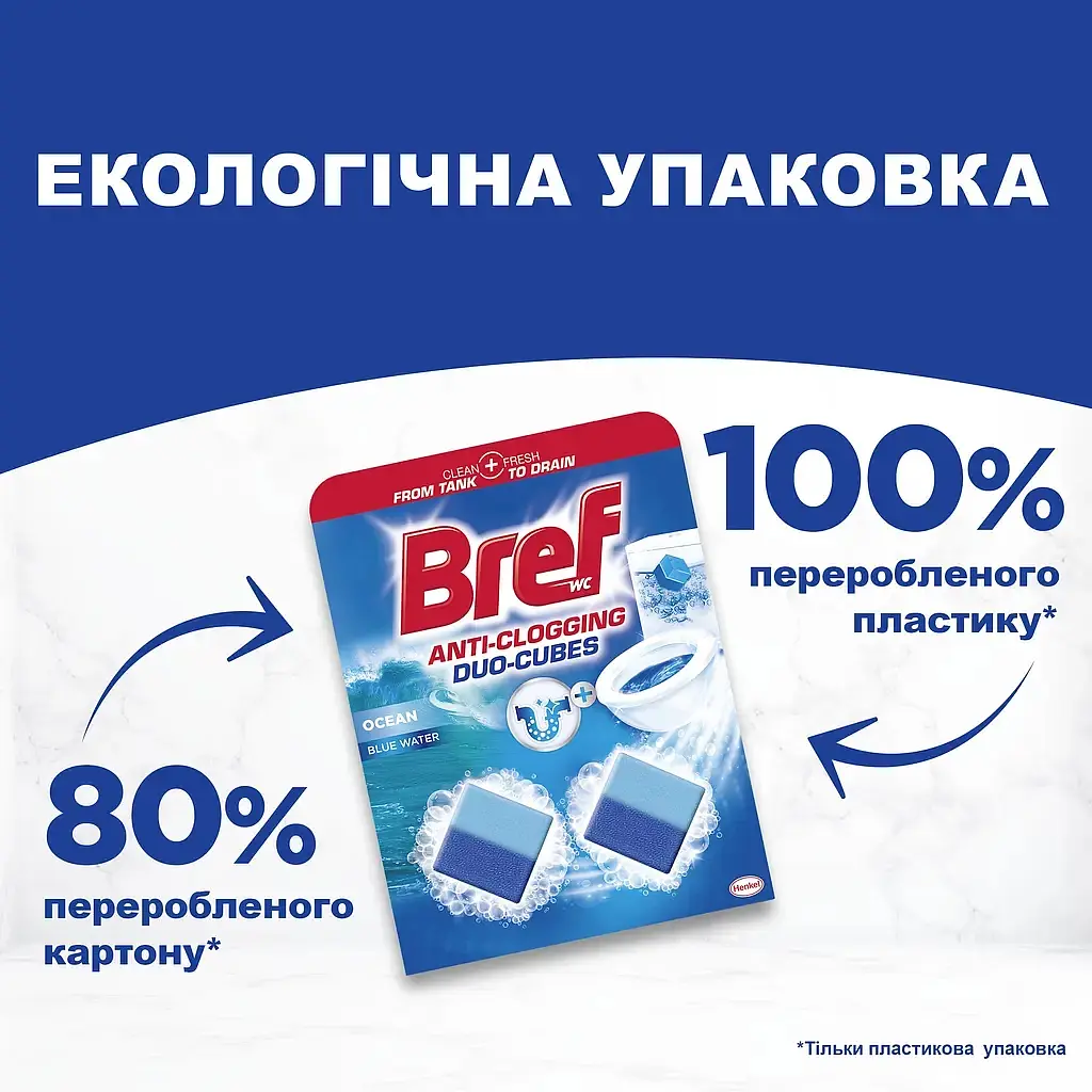 Засіб для чищення унітазу Bref Дуо–Куб 100 г (9000100897242) - фото 5