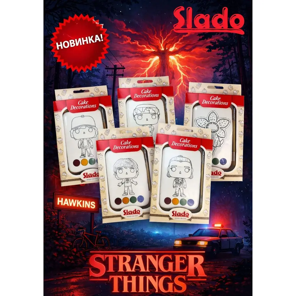 Набір медово-імбирний пряник Slado Листівка з пензликом 90 г - фото 8