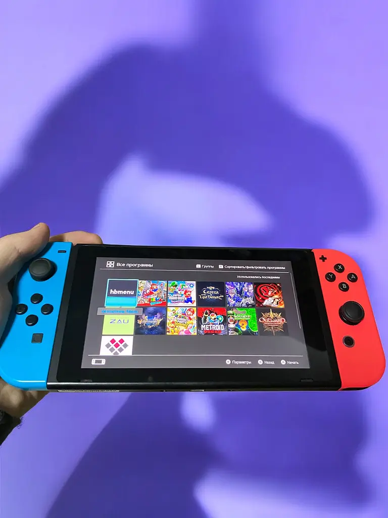 Прошита портативна консоль Nintendo Switch 128 ГБ (чіпована) + 10 ігор, Гарантія - фото 5