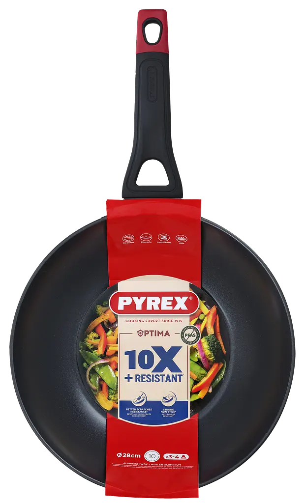 Сковорода Pyrex Optima 28 см WOK kuh0016743 - фото 2