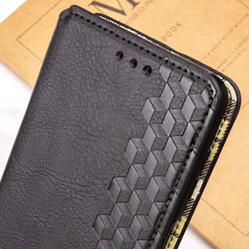 Шкіряний чохол-книжка GETMAN Cubic (PU) для Google Pixel 7a Чорний - фото 6
