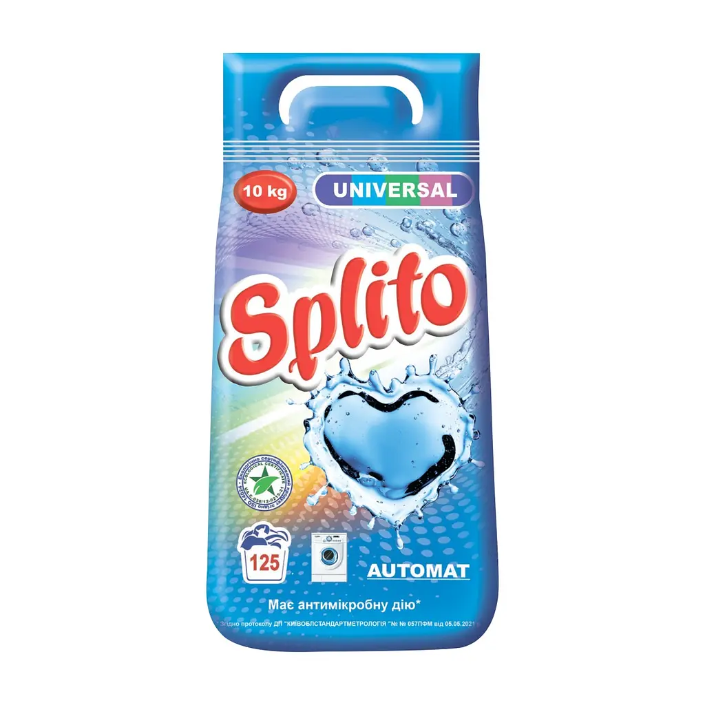Пральний порошок Splito Universal автомат 10 кг (4820049382556)