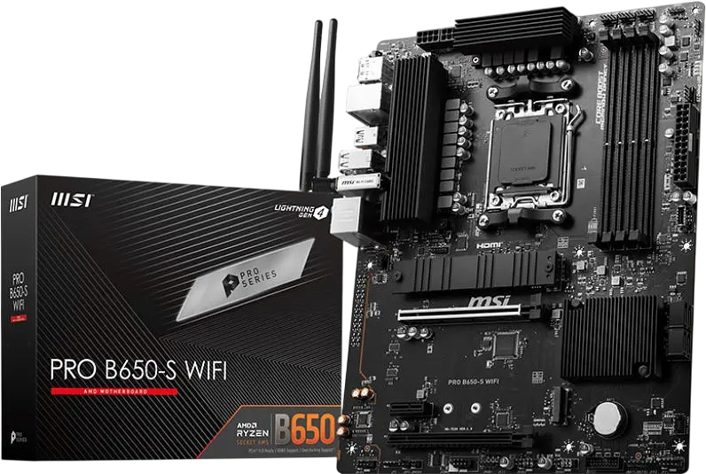 Материнська плата MSI B650-S PRO Wi-Fi Socket AM5 (PRO B650-S WIFI) Б/В - фото 3