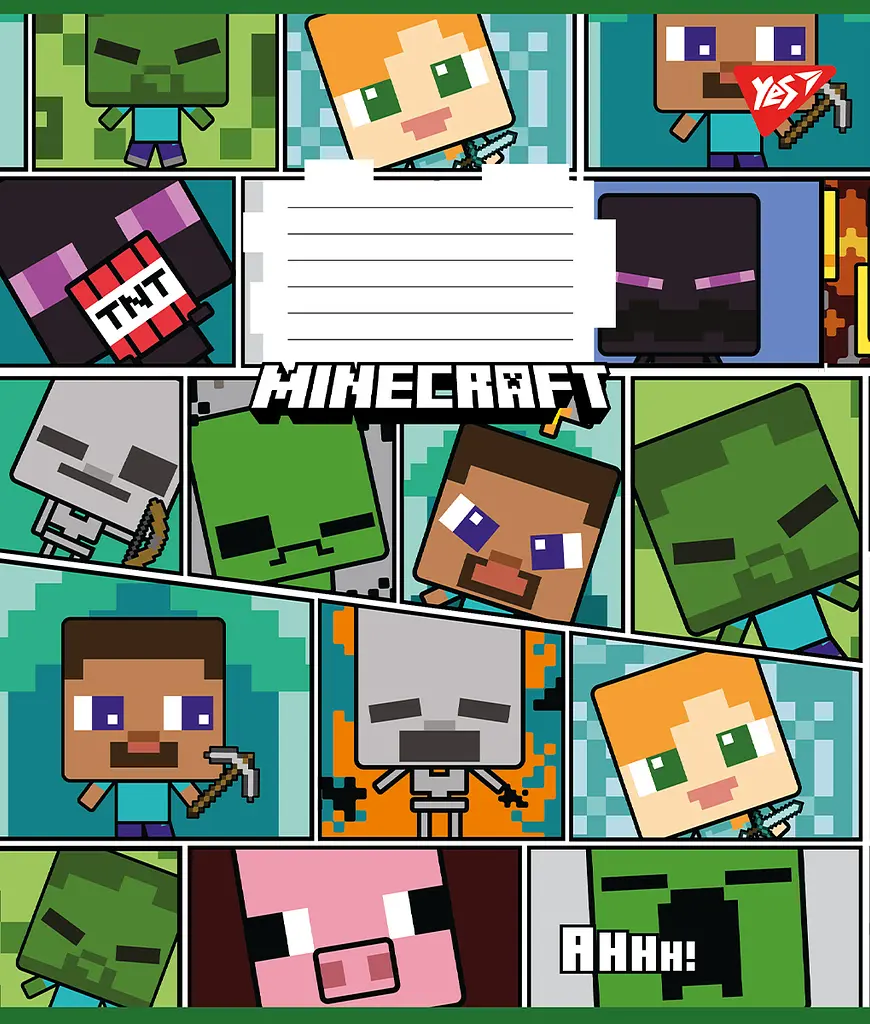 Набір зошитів Yes Minecraft А5 в лінійку 12 аркушів 25 шт. (766950) - фото 5