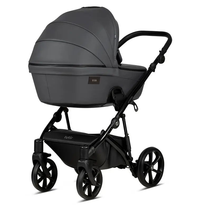 Коляска універсальна Tutis Viva 4 2 в 1 Leather Shadow grey - фото 7