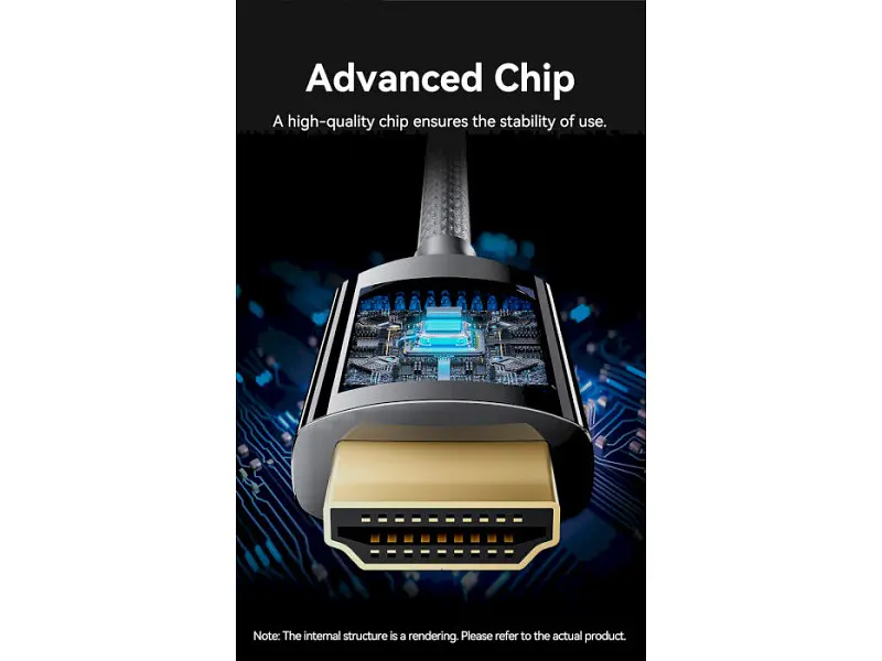 Кабель Vention Embrace the Brilliance of 8K USB-C - HDMI v2.1 1.8м Black (CRCBAC) - фото 4
