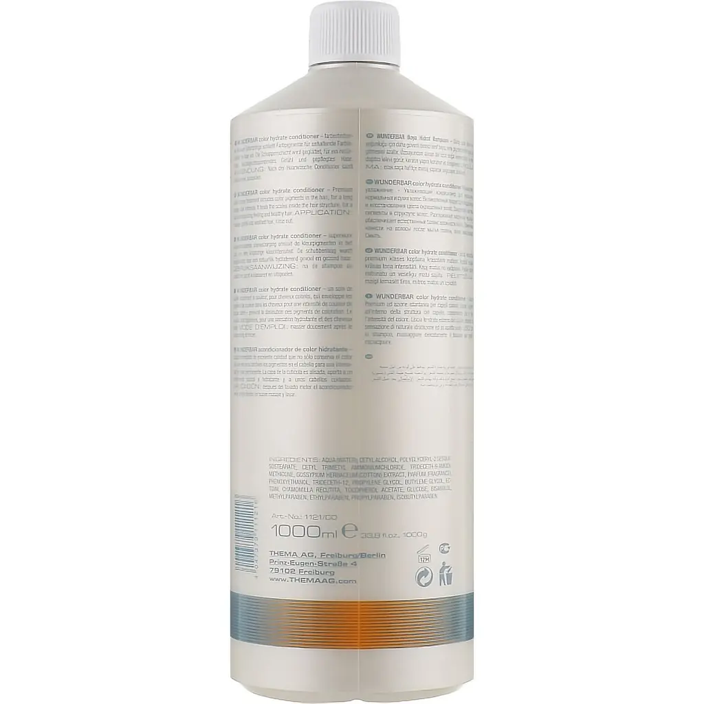 Зволожувальний кондиціонер Wunderbar Color Hydrate, для фарбованого, нормального та сухого волосся, 1 л - фото 2