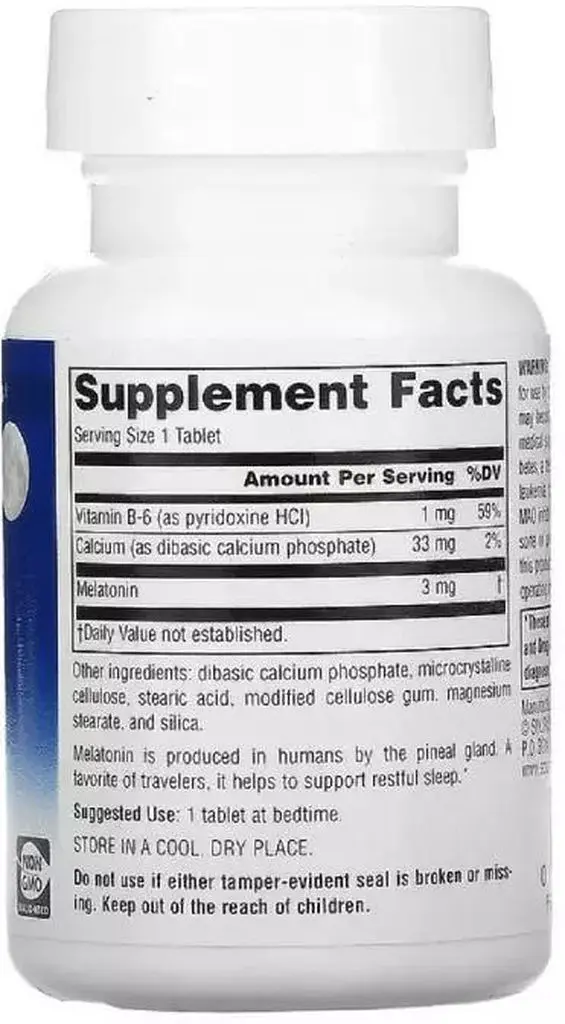 Натуральна добавка Source Naturals Melatonin 1mg Sleep Science, 100 таблеток - фото 2