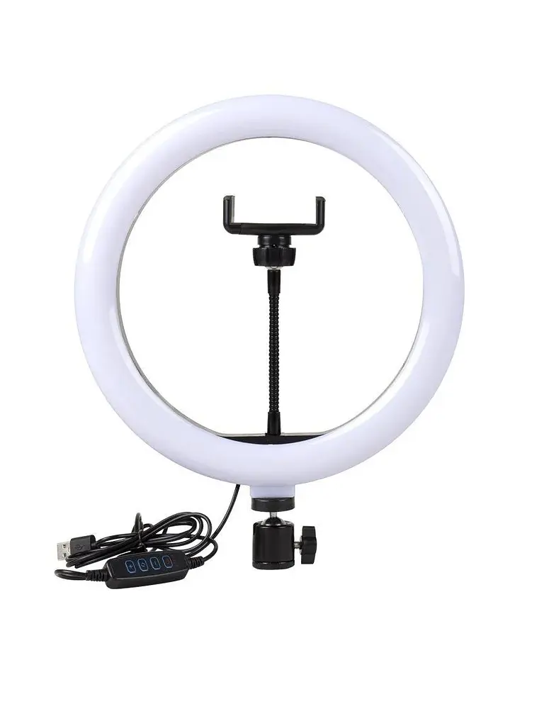 Кільцева LED лампа Light Ring 26 см штатив 102 см для студійного освітлення - фото 6