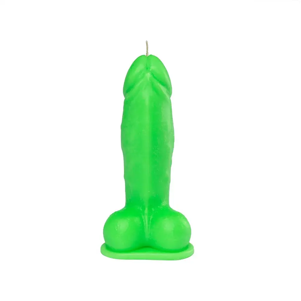 Свічка Love Flame - Dildo L Green Fluor, CPS01-Green - фото 2