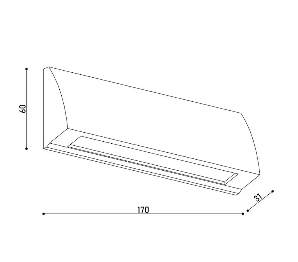 Бра вуличне KLOODI KDWL-RAM170 6W 3K AN - фото 3