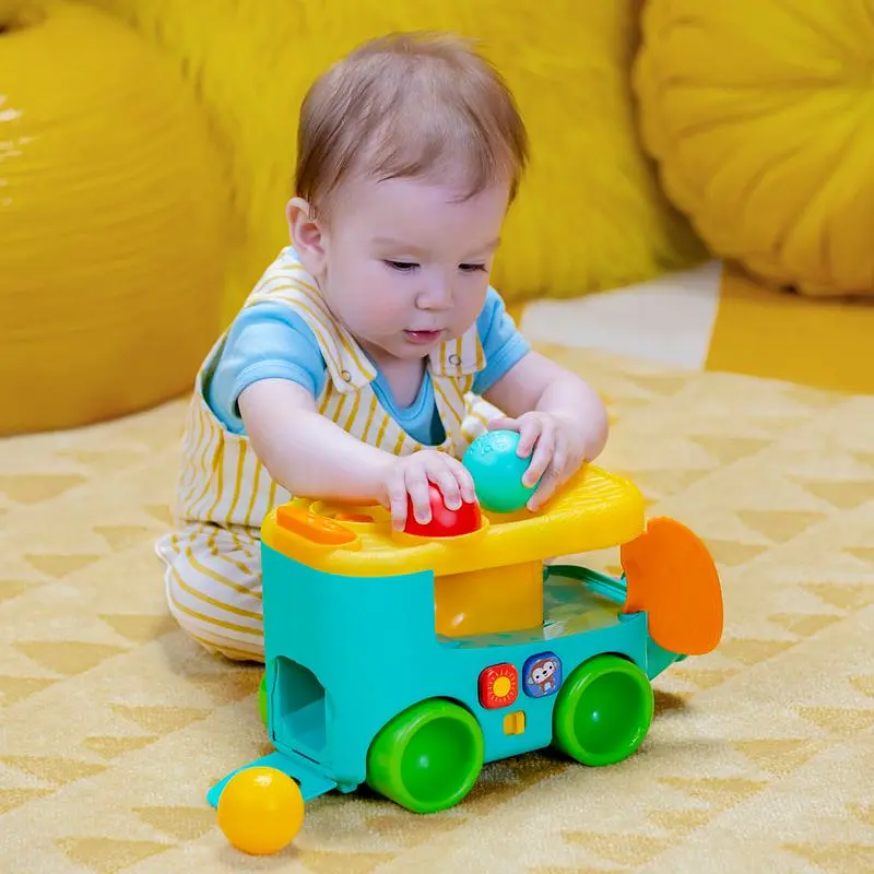 Музична іграшка Bright Starts Pop & Roll Safari Bus (16827) - фото 8
