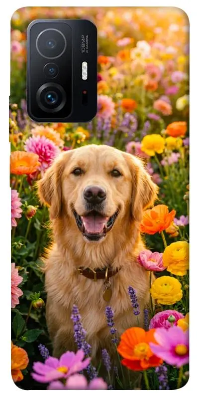 TPU чохол Demsky Flowery labrador для Xiaomi 11T / 11T Pro