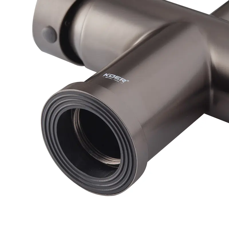 Смеситель для кухни на две воды с гибким изливом Koer KI-72035-07 KR5816, Графит - фото 2
