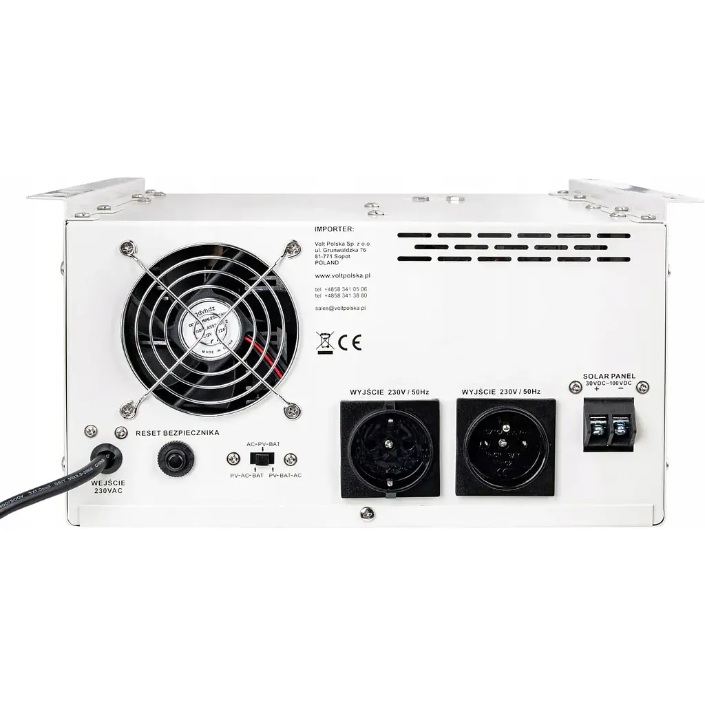 Гибридный ИБП/инвертор Volt Polska SINUS PRO 2000 S 24/230V 1400/2000W + 40A MPPT 100V (3SPS200024) - фото 4