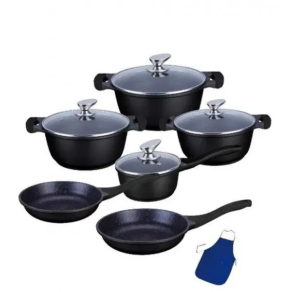 Набір посуду Bohmann BH 60-11 Black 11 предметів - фото 2
