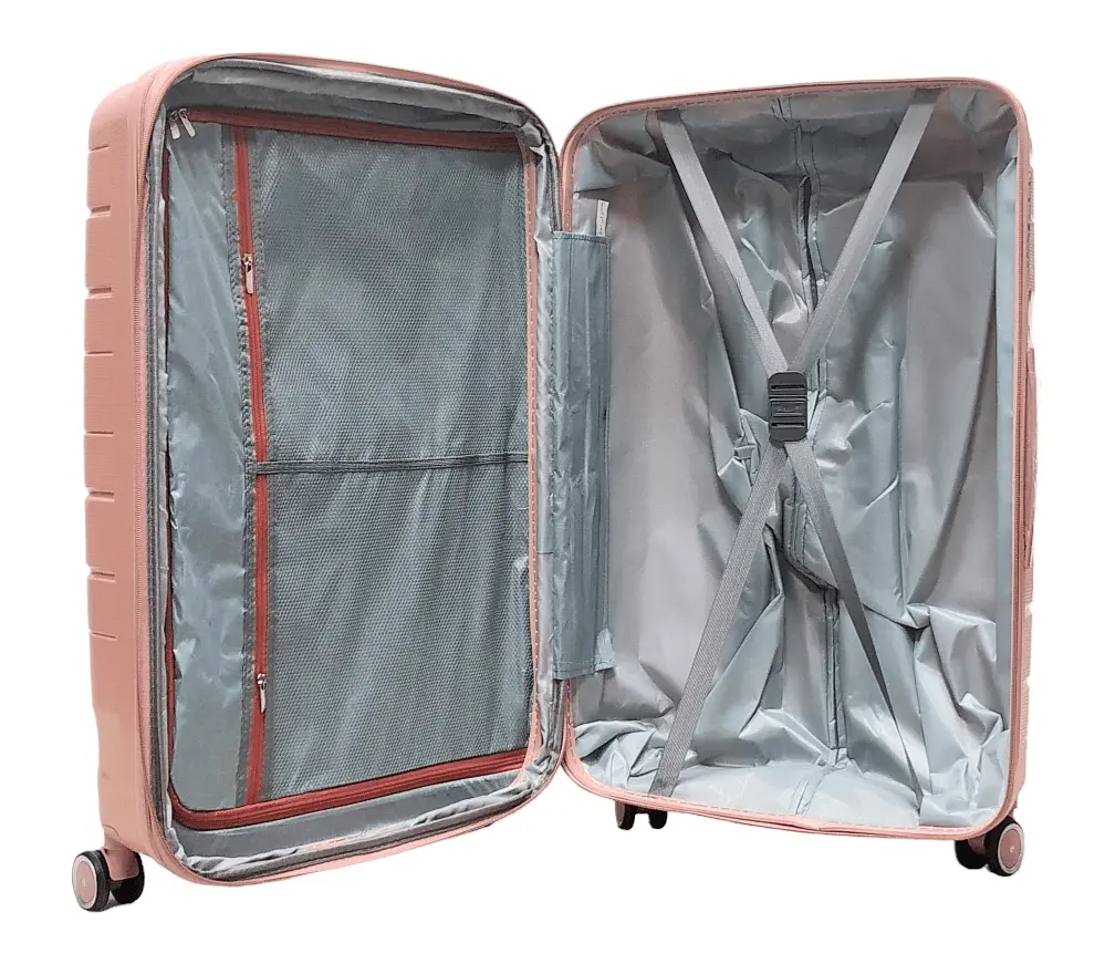 Валіза велика L поліпропілен Milano bag 0306 76×49×31см 82л Рожевий - фото 4