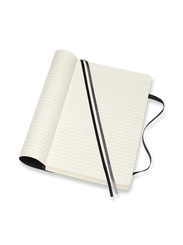 Записник Moleskine Classic Expanded середній, Лінійка Чорний М'який (QP616EXP) - фото 5