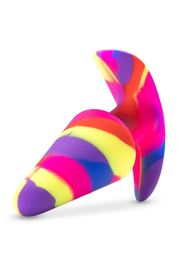 Анальна пробка Avant Free Spirit 12.5 см (райдужний) - фото 2
