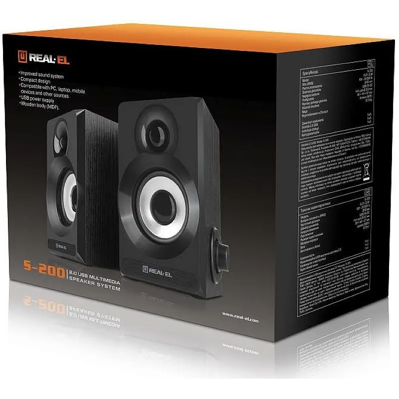 Акустична система Real-El S-200 Black - фото 9