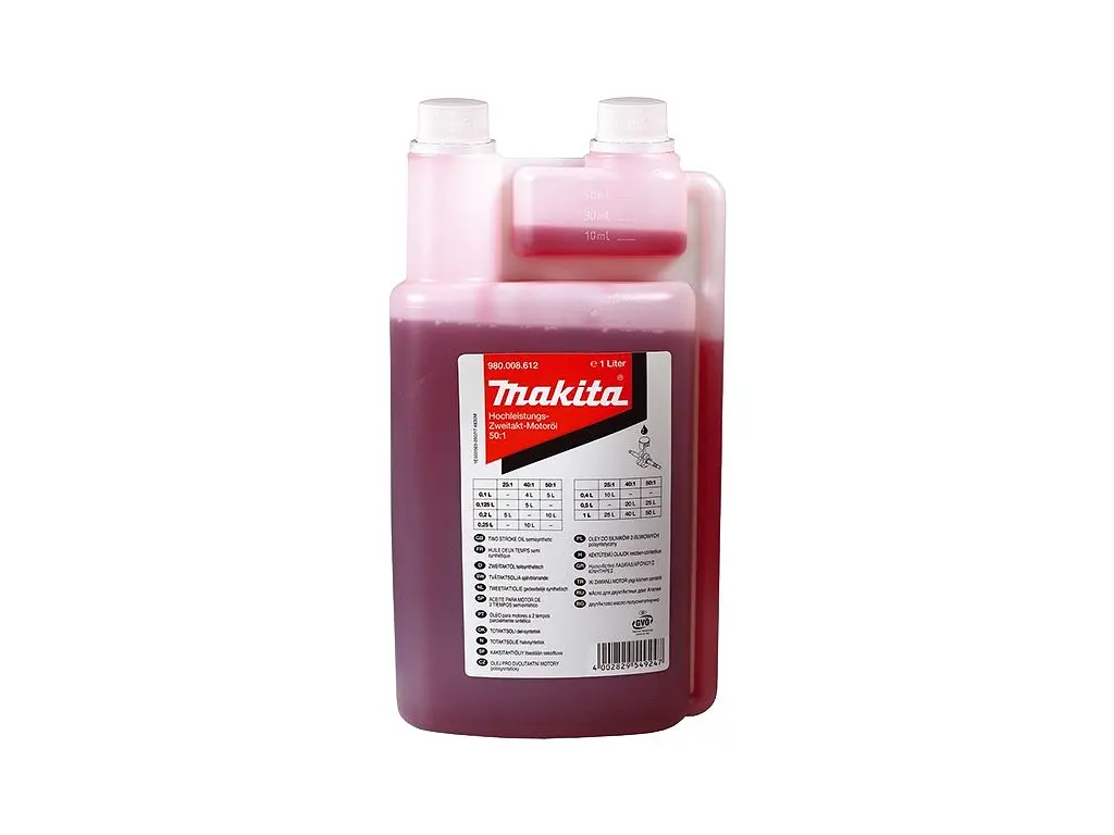 Мастило для 2-тактного двигуна з мірним стаканчиком 1 л Makita 980008612 - фото 2