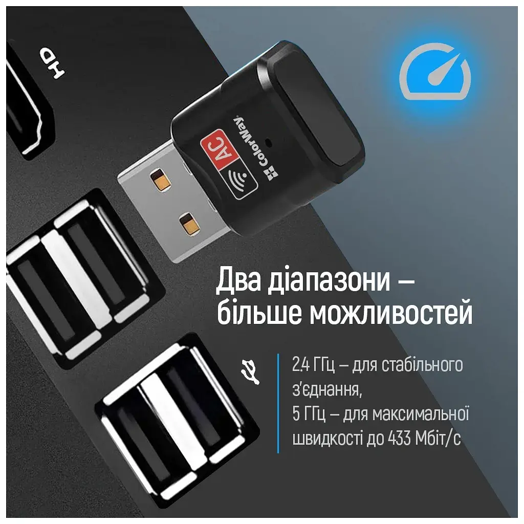 Мережева карта Wi-Fi ColorWay CW-AD-W2 - фото 9