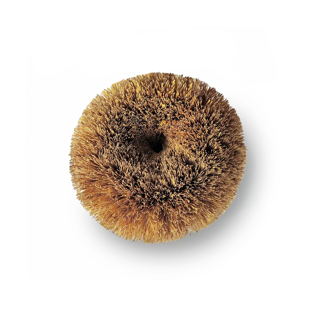 Щітка для миття посуду та овочів Добра господарочка кокосове волокно кругла 1 шт. (4820086523523) - фото 3