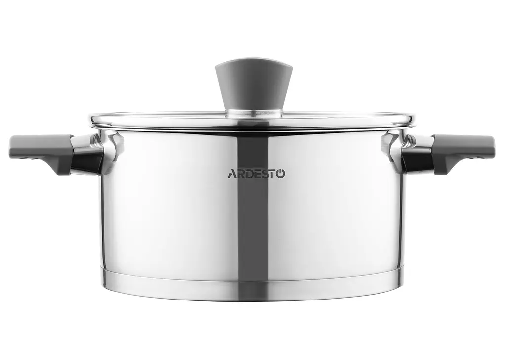 Каструля Ardesto зі скляною кришкою Gemini Trento 3л нержавіюча сталь бакеліт kuh0014721 - фото 3