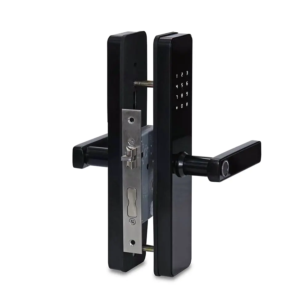 Замок біометричний автономний Trinix TRL-5303BTF Black з Bluetooth, зчитувачем відбитків пальців і карт Mifare (65-00061) - фото 2