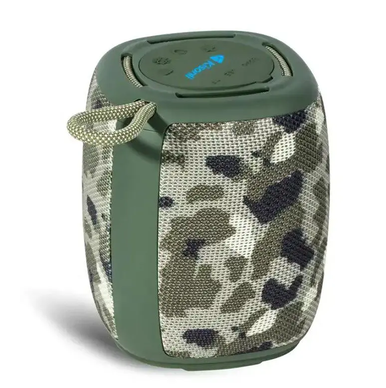 Портативная колонка ретро Kisonli Q17 Bluetooth 1800mAh 8Вт Camouflage - фото 2