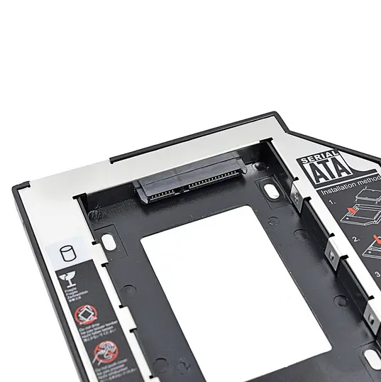 Переходник адаптер CD/DVD 9.5mm to HDD/SSD 2.5" - фото 4