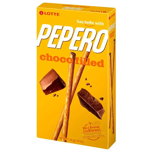 Соломка Lotte Pepero Choco Filled з шоколадною начинкою 45 г
