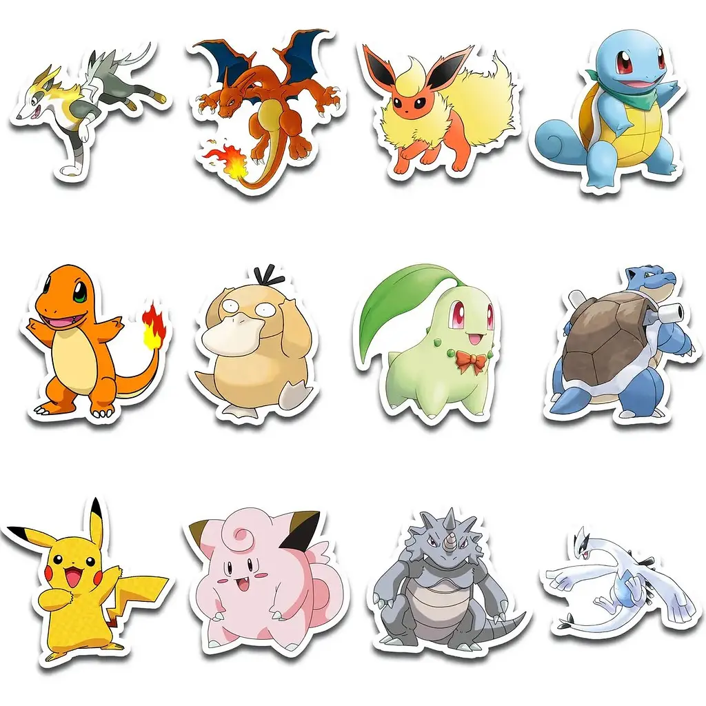 Стікерпак набір наклейок G-Toys Pokemon 45 шт. (SP PK 01) - фото 4