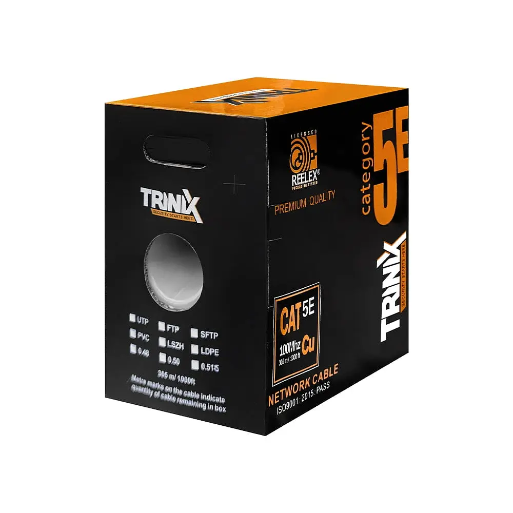 Кабель вита пара UTP CAT6 CU 0.56mm LSZH Indoor Trinix 305m (33-00173) - фото 3