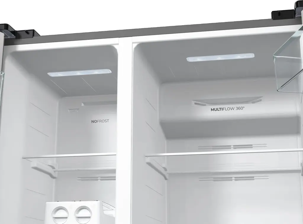 Холодильник Gorenje SBS 179х67х92см 2 двери 356(191) л А++ NF+ матовый серый (NRR9185EAXL) - фото 14