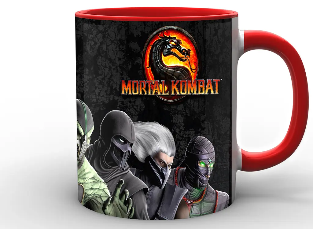 Кружка GeekLand Mortal Kombat Мортал Комбат емблема MK.02.03 червона - фото 2