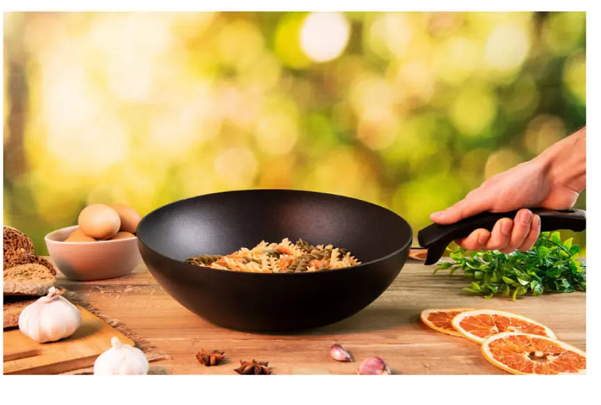 WOK сковорода Tefal глибока 28 СМ Stock Франция - фото 8