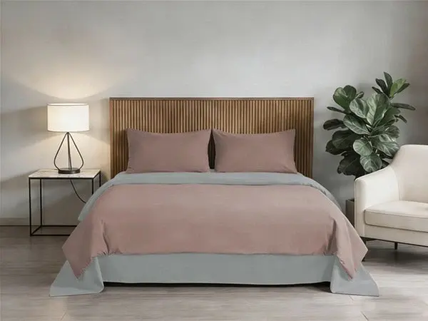 Комплект постільної білизни Soho сімейний Rose/Light gray 150х200 см (PATTERN 22-F) - фото 3