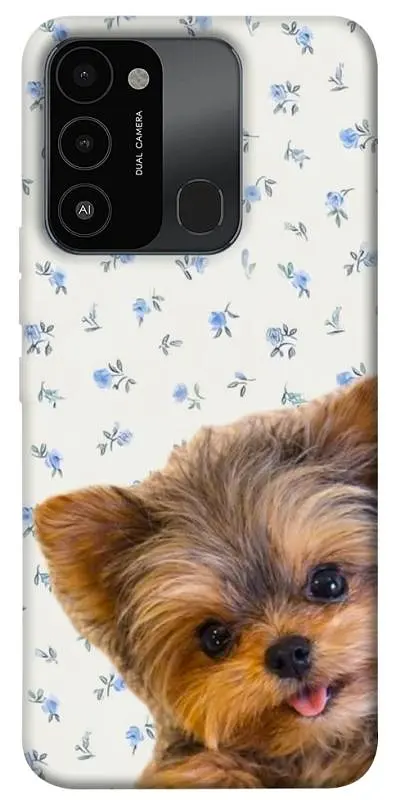TPU чохол Demsky Cute Yorkie для TECNO Spark 8C