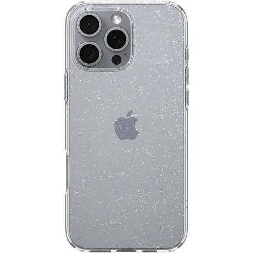 Прозрачный чехол Spigen Liquid Crystal Glitter Crystal Quartz для iPhone 16 Pro Max (ACS07985) - фото 2