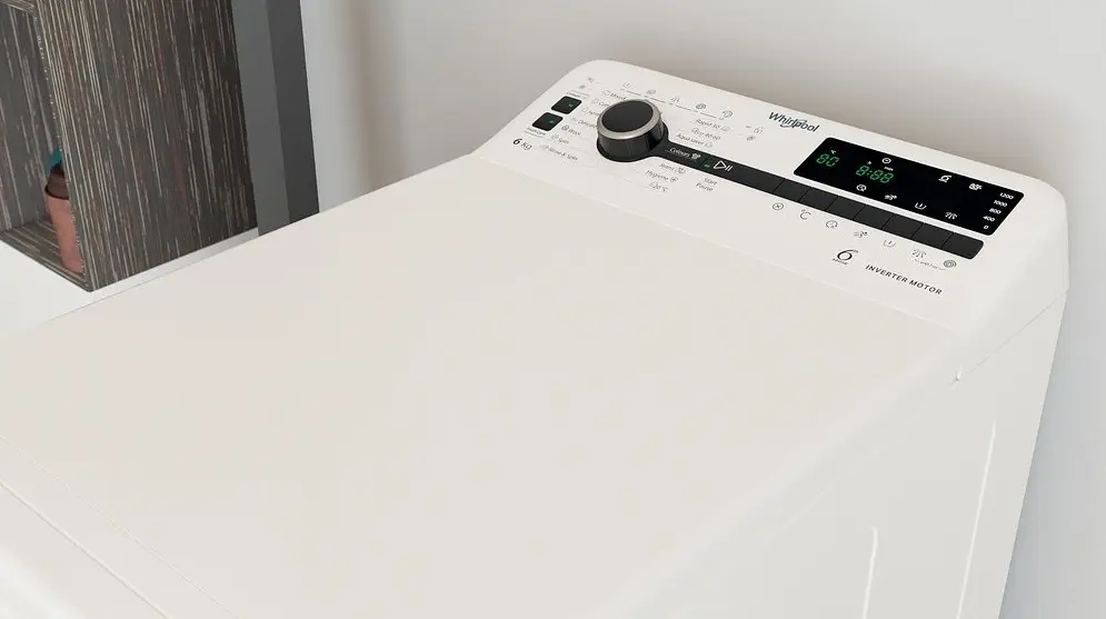 Whirlpool Пральна машина вертикальна, 6кг, 1200, B, 60см, дисплей, інвертор, білий - фото 7