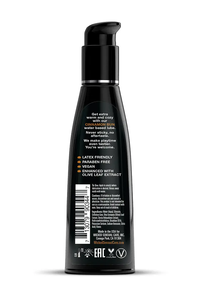 Їстівний лубрикант зі смаком булочки з корицею Wicked Aqua 120 ml - фото 2