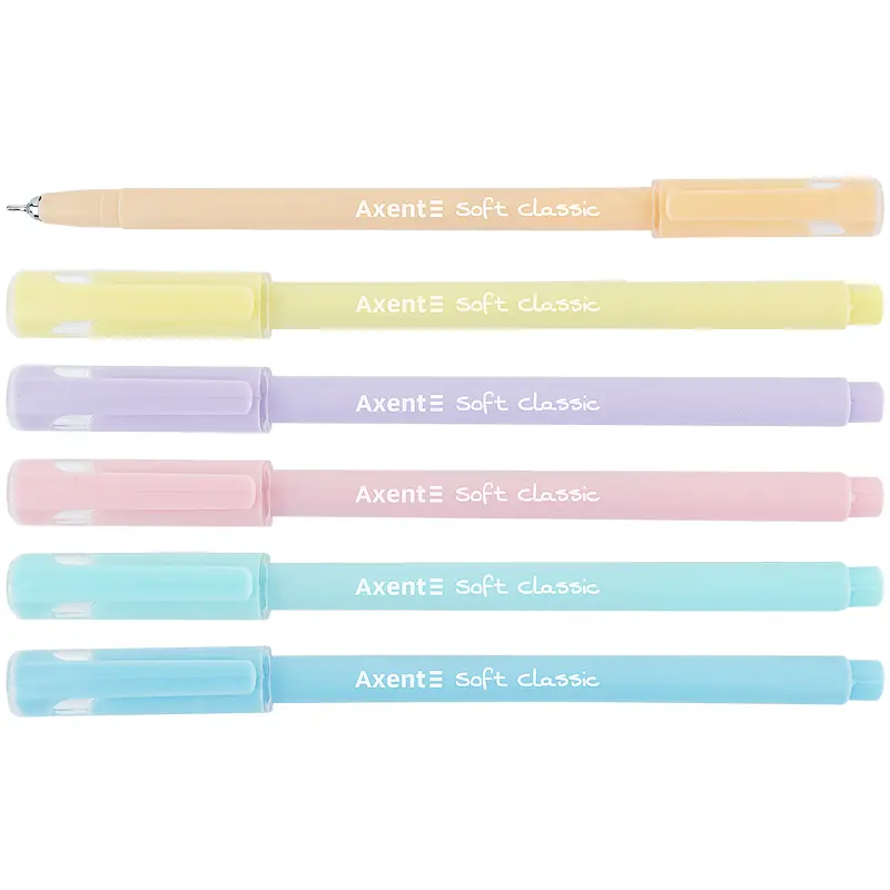Набір ручок Axent Soft Pastel масляні 24 шт. сині (AB1102-02-A) - фото 2