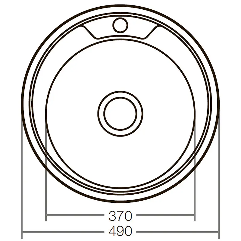 Мийка кухонна ZERIX Z490-08-180E satin (ZX1584) - фото 2