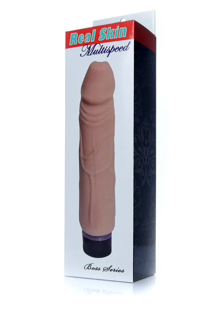 Вібратор Real Skin Multispeed Flesh, 22 см - фото 2