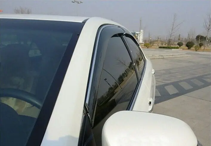 Дефлектори вікон вітровики для Toyota Camry V50 2011- (З Хромом ) (08611-33840) - фото 3
